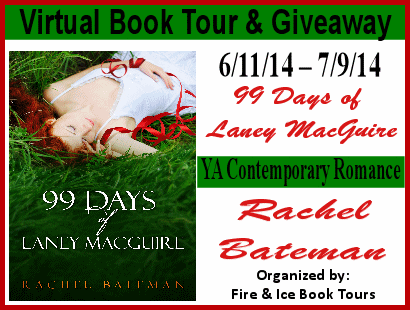 http://fireandicebooktours.wordpress.com/2014/05/23/ya-contemporary-romance-tour-giveaway-99-days-of-laney-macguire-by-rachel-bateman-61114-7914/