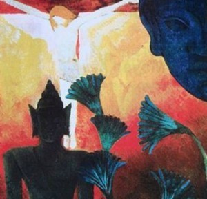 Buddha and Jesus crucified creative commons