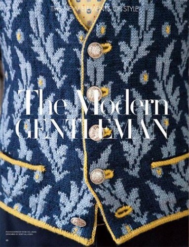 Franklin Habit designed this beautiful vest for Vogue Knitting's Early Fall issue.