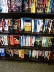 The only thing I love more than a shelf full of books at the bookstore, is my book on a shelf full of books at the bookstore.