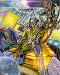 Em Grosser, the villain of LAZER WARS