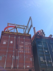 Shipping containers are surprisingly big in person. He had a funny story about the supposed 