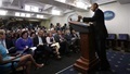 REUTERS/Kevin Lamarque - U.S. President Barack Obama speaks about the situation in Iraq in the briefing room of the White House in Washington June 19, 2014.