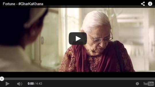 Amazing Ad makes you cry #GharKaKhana #Fortune #Commercial by #PiyushPandey #Homecoockedfood CA Vikram Verma Vikrmn 10 Alone Author