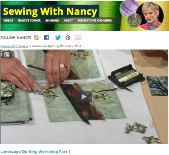 Watch Sewing With Nancy Online Landscape Quilting Workshop Nancy Zieman Natalie Sewell
