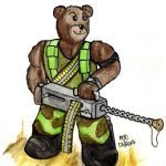 Roadblock Teddy Bear by Nick Davis