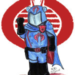 Teddy Bear Cobra Commander Cuddly Sketch by Nick Davis