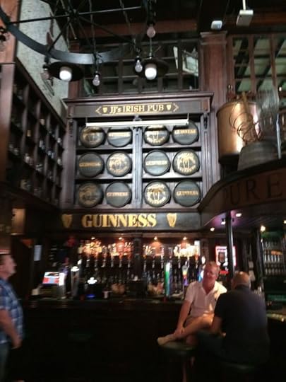 The shrine to Guinness at JJs Pub in Bahrain
