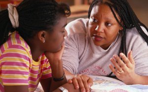 Mom Talking to Daughter 2