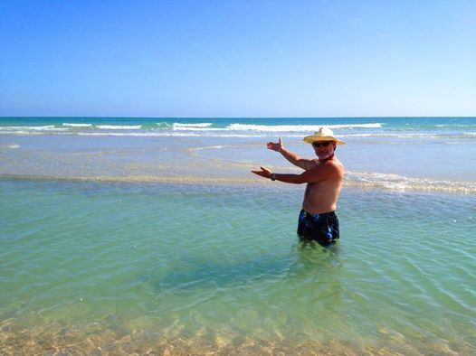 The waters here create tidal pools. Fish and sea life get trapped in them,. They are fun to explore.