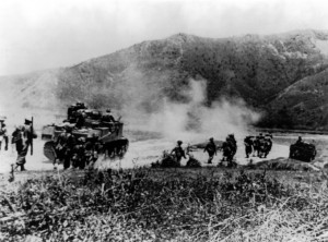 Gurkha troops on the Imphal-Kohima Road, 1944 (US Library of Congress)