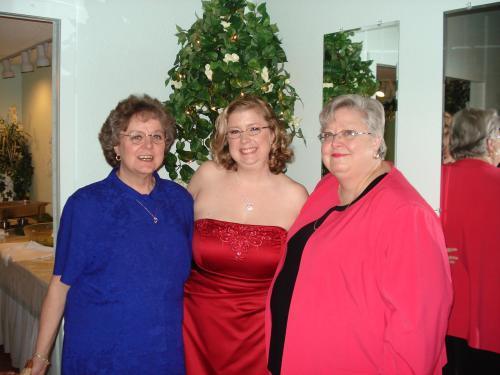 My Auntie T, myself and my Aunt Betty at my Seester's wedding. Amazing women!