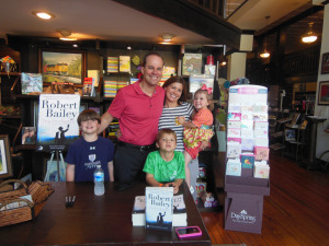 The whole family at ColdWater Books on May 3