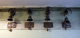Staff Call Bells in a line