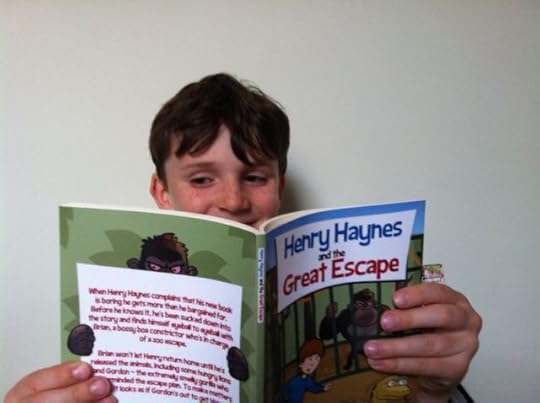 Image of boy reading Henry Haynes and the Great Escape
