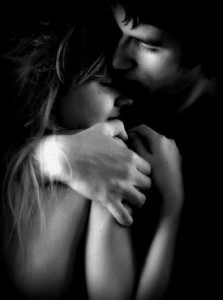 hunky guy embrace