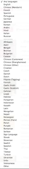 language options