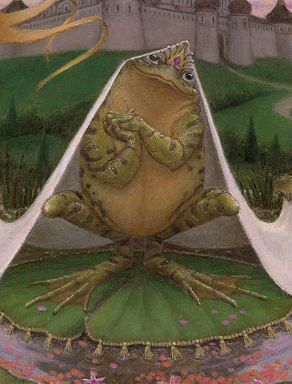 A detail from The Frog Bride by Virginia Lee