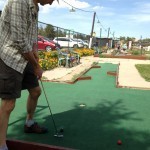 Tiny Town mini golf. $3 a game.
