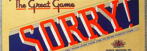 1950 Parker Brothers SORRY Vintage Game 1950s B_0