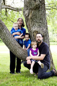 Author and Poet Mariah E. Wilson - Pictured with her family
