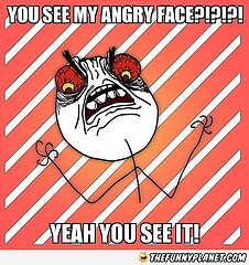 my angry face