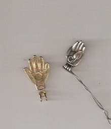 Two custom-made left-hand pendants 