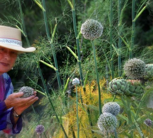 Mom in the garden
