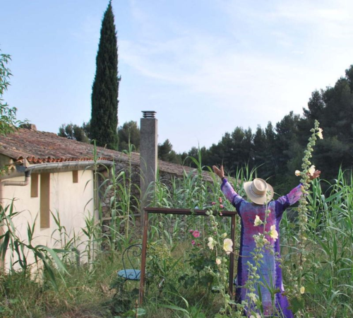 Mom in the garden