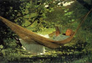 'In The Hammock' by Winslow Homer