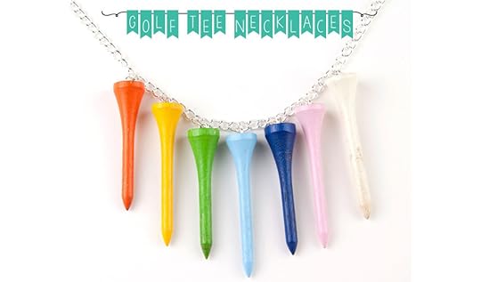 Golf tee necklace
