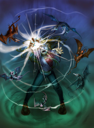 Kara with Dragonflies