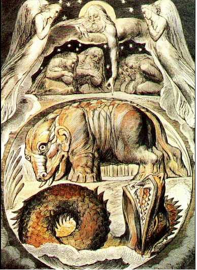 Behemoth and Leviathan by William Blake (from Wikimedia Commons)