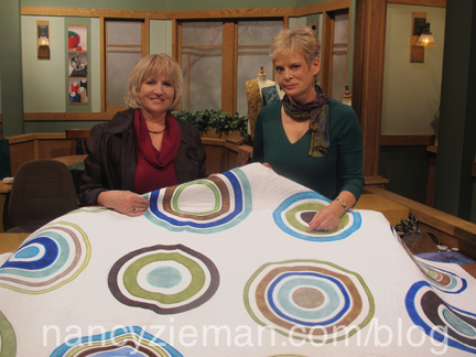 Nancy Zieman and Donna Fenske Sewing With Nancy Circles Sew Simple