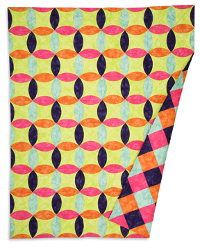 Nancy Zieman Sewing With Nancy Circles Sew Simple Scrappy Orange Peel Quilt