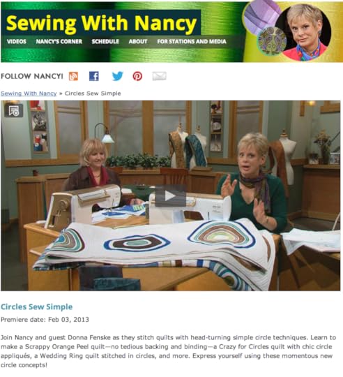 Sewing With Nancy Circles So Simple Nancy Zieman Donna Fenske