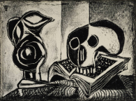 Black Jug and Skull 1946 by Pablo Picasso 1881-1973