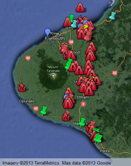 taranaki frackings sites