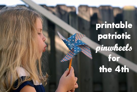 Printable Patriotic Pinwheels for the 4th