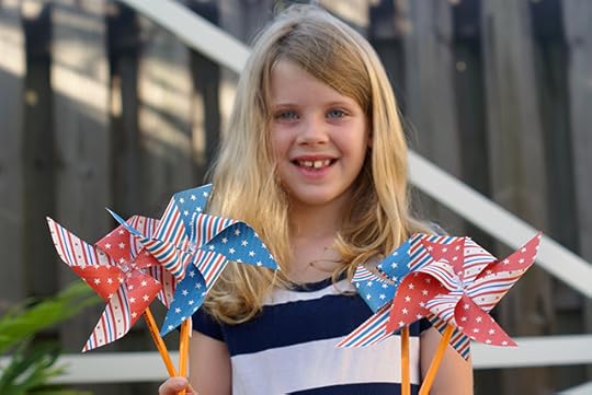 Printable Patriotic Pinwheels for the 4th
