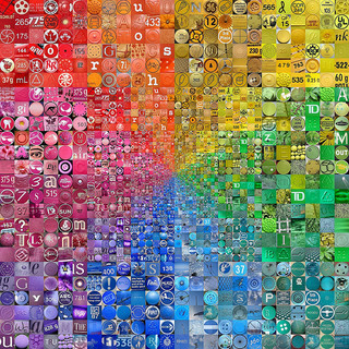 Rainbow mosaic infinity