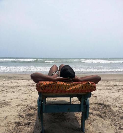 photo, image, woman, beach, ghana