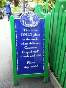Gingerbread shop sign