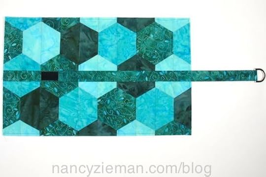 Faux Hexagon Tablet Keeper by Nancy Zieman of Sewing With Nancy