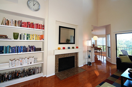 Built-Ins and Fireplace
