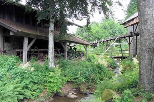 Mill-driven machine rooms at the Museumsdorf Bayerischer Wald, Tittling, Germany