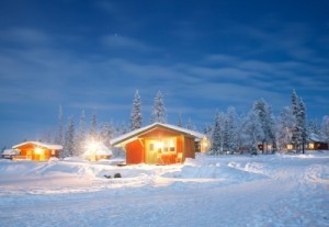 Winter Landscape At Night by Vichaya Kiatying-Angsulee