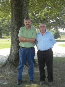 Eric today, with his father