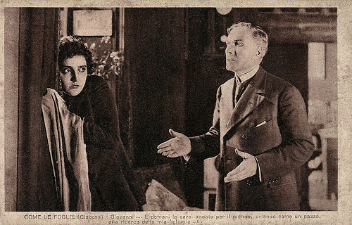 Maria Jacobini and Ignazio Lupi in Come le foglie