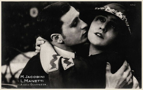 Maria Jacobini and Lido Manetti in Addio giovinezza